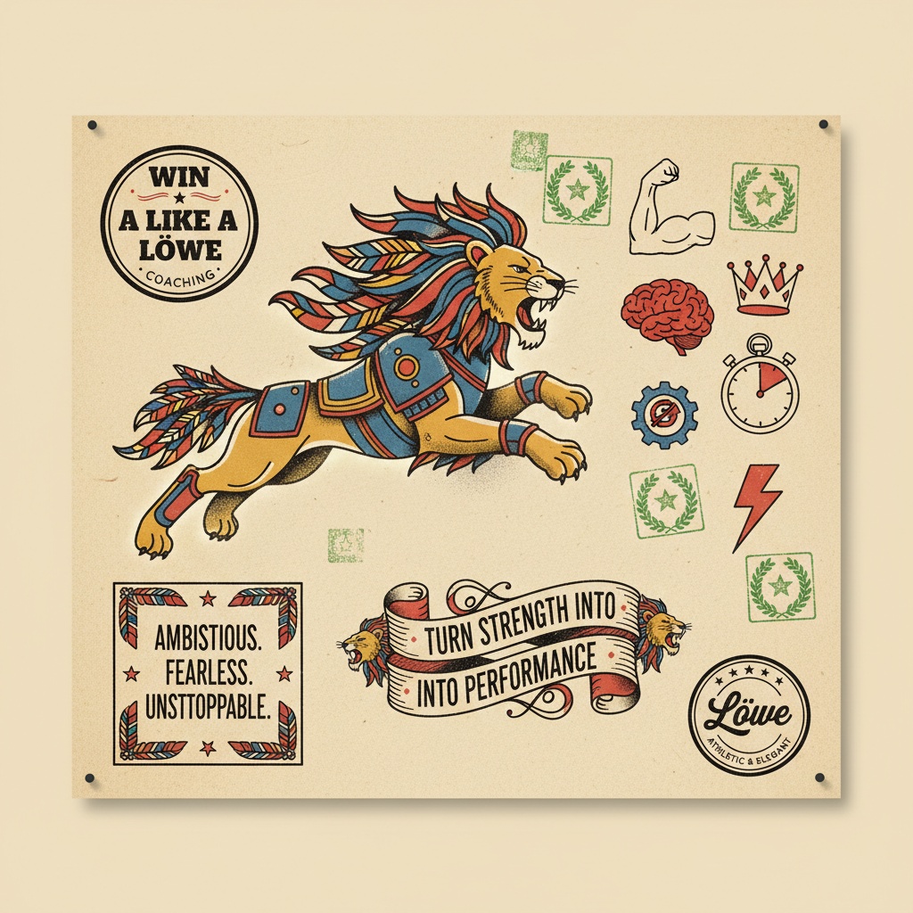 Win Like A Löwe – Brand Moodboard & Positioning gallery