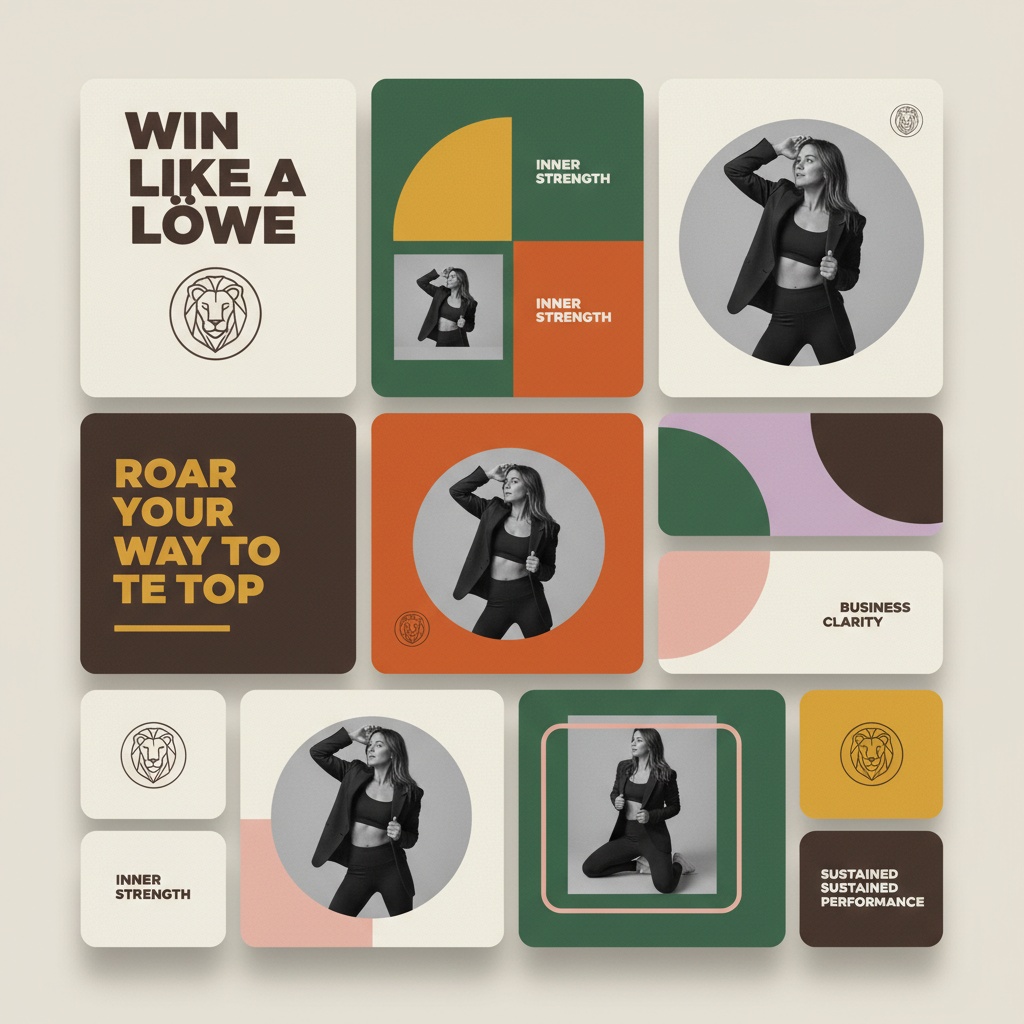 Win Like A Löwe – Brand Moodboard & Positioning gallery
