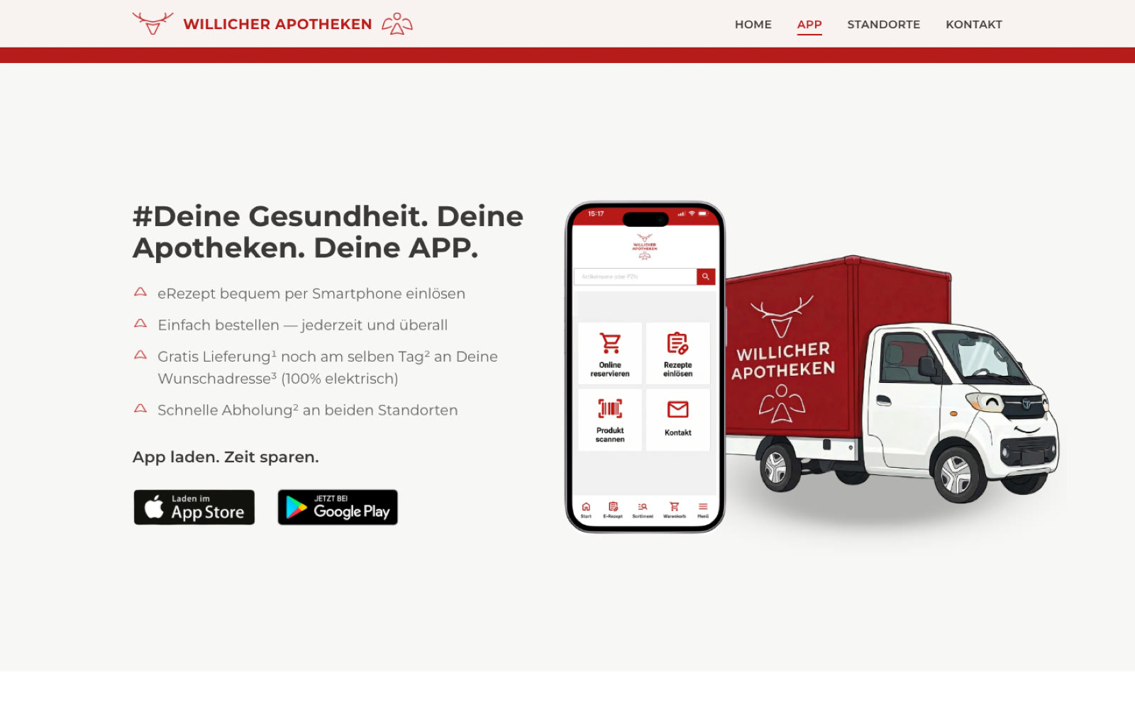Willicher Apotheken – Pharmacy Brand Site & App gallery